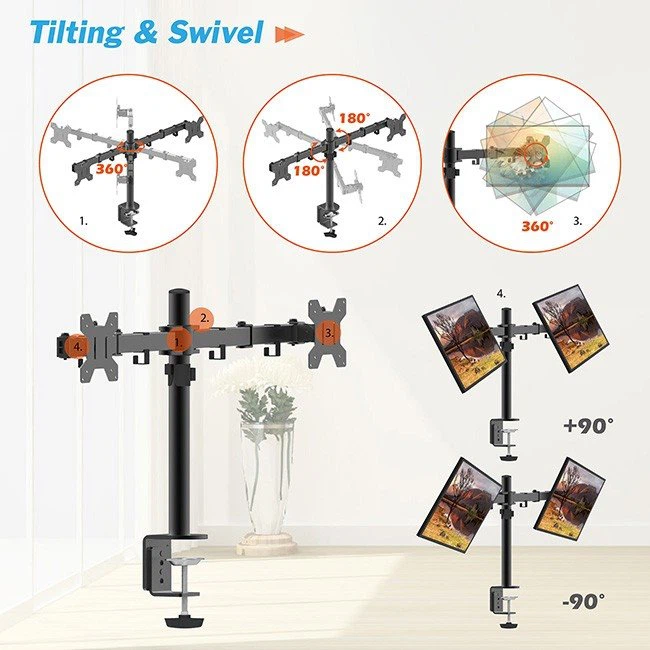 2 Monitor Desk Mount