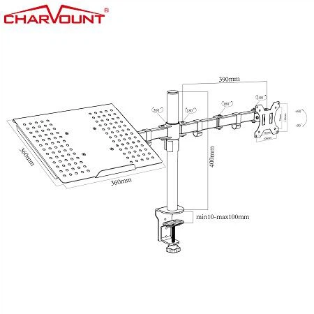 monitor arm with laptop stand (2)