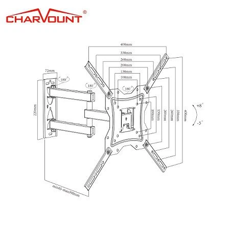 32 tv wall mount full motion (2)