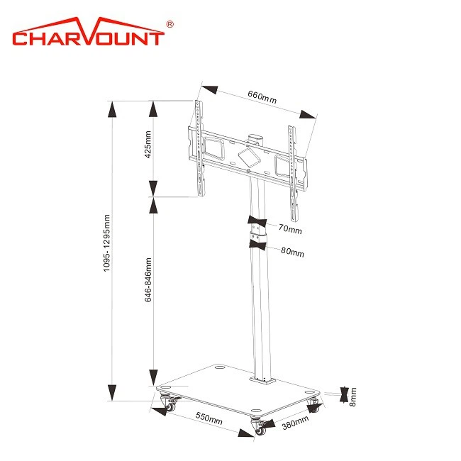 70 Inch Led Tv Movable Stand