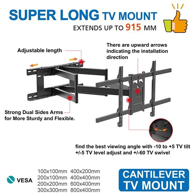 Extra Long Arm TV Wall Mount