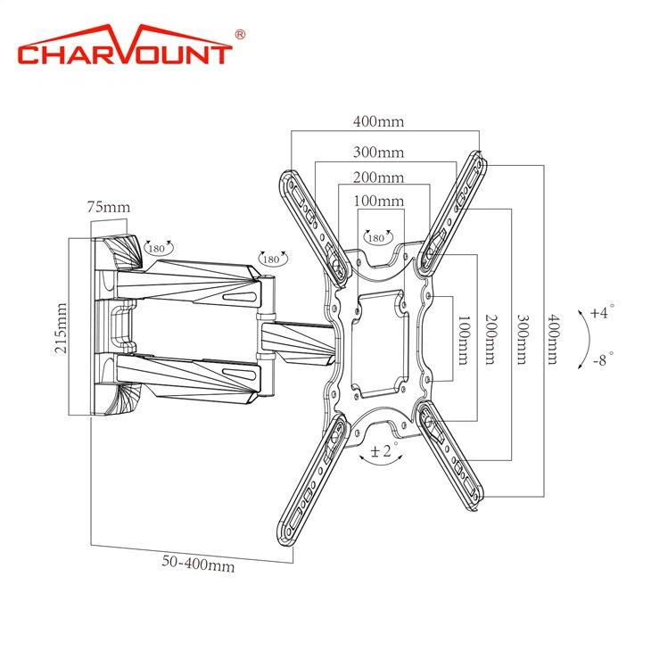 Swivel TV mounting bracket