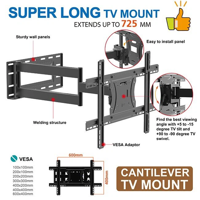 Heavy Duty Full Motion TV Wall Mount