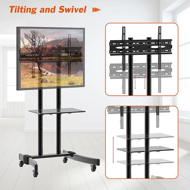 Heavy Duty Mobile TV Stand 55 Inch