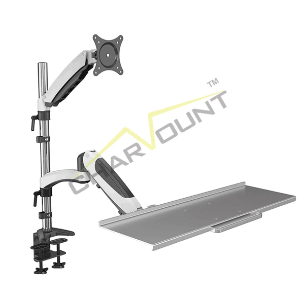 Monitor Arm With Laptop Holder