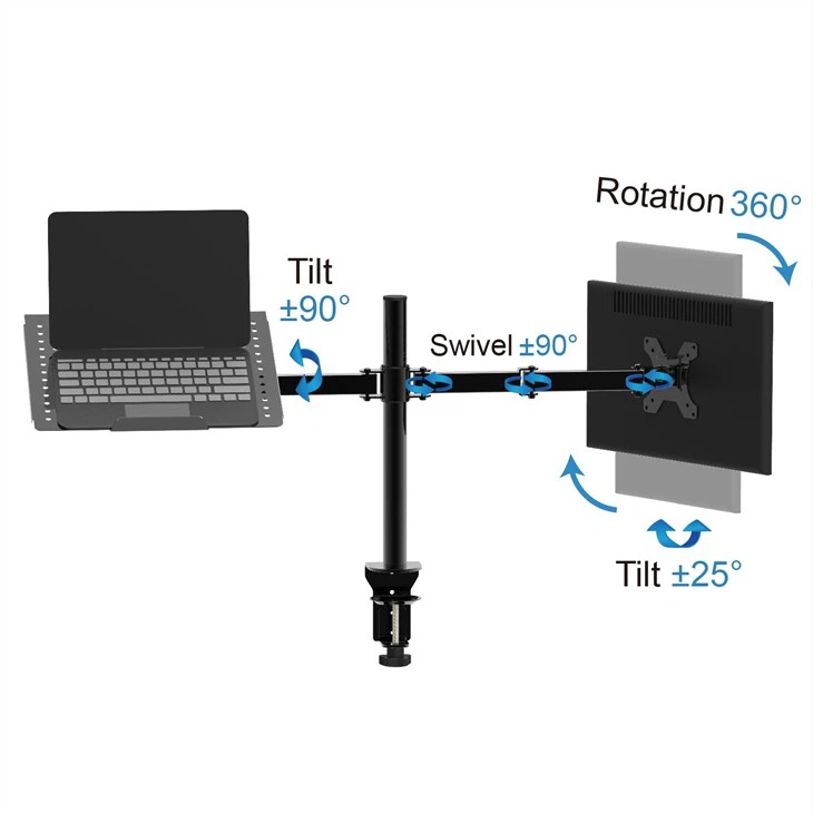 Monitor Arm With Laptop Stand