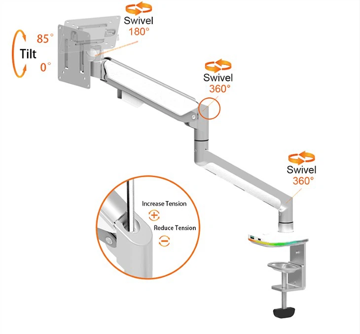 Monitor Desk Mount For Gamer