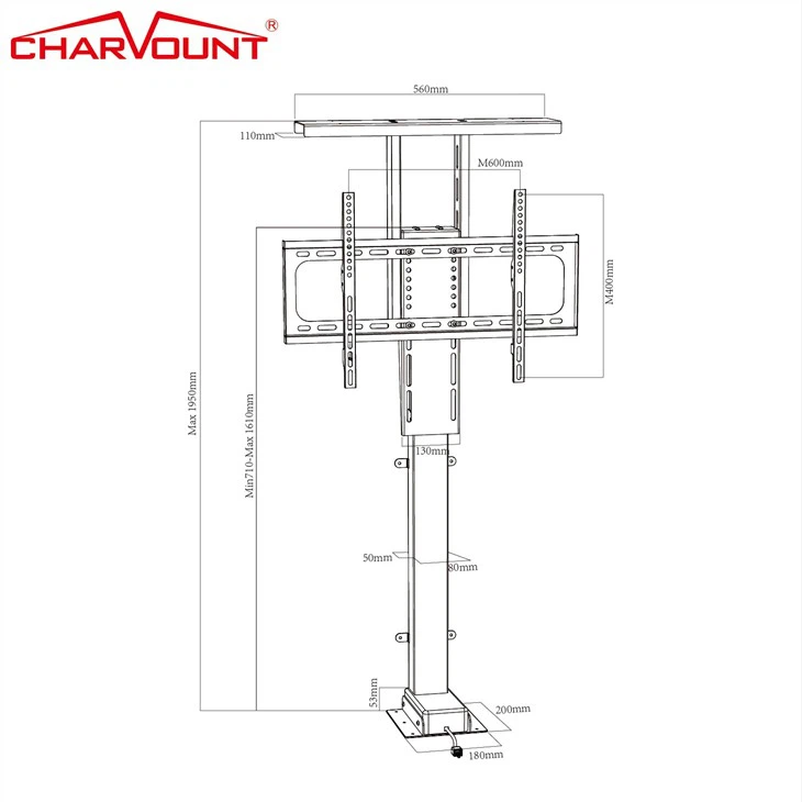 Motorized TV Lift with remote control