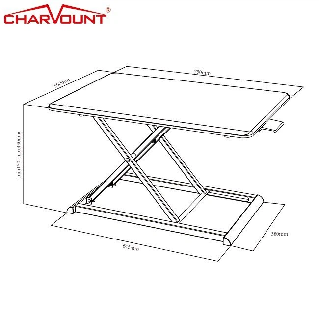 Rising Desk Stand