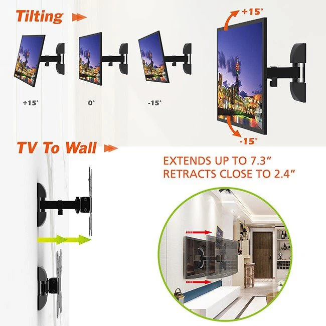 Single Stud TV Mount for 55 Inch TV