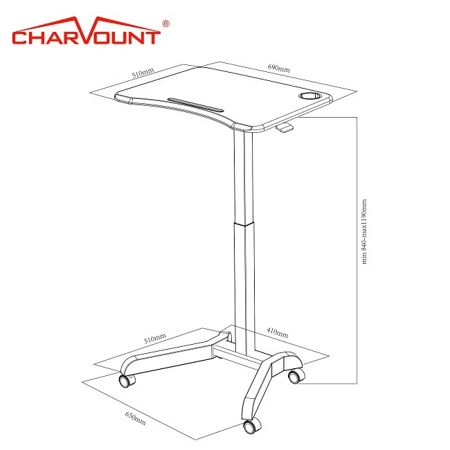 Sit Stand Mobile Laptop Desk