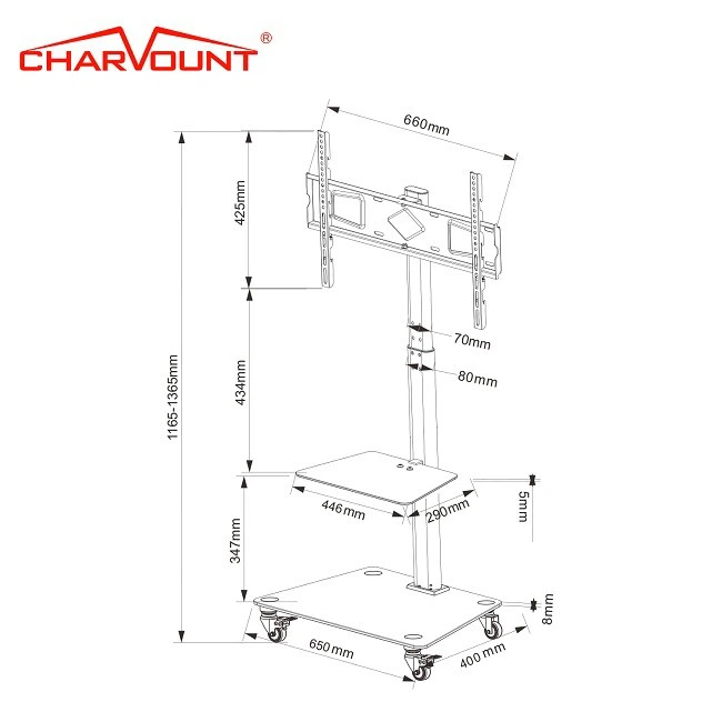 Tv Trolley On Wheels