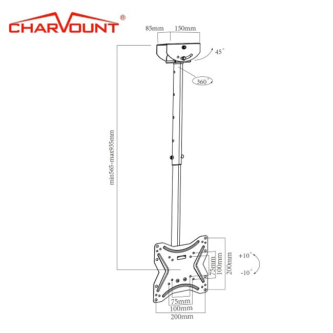 Tv Wall Mount For Slanted Ceiling